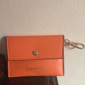 Calvin Klein orange small wallet